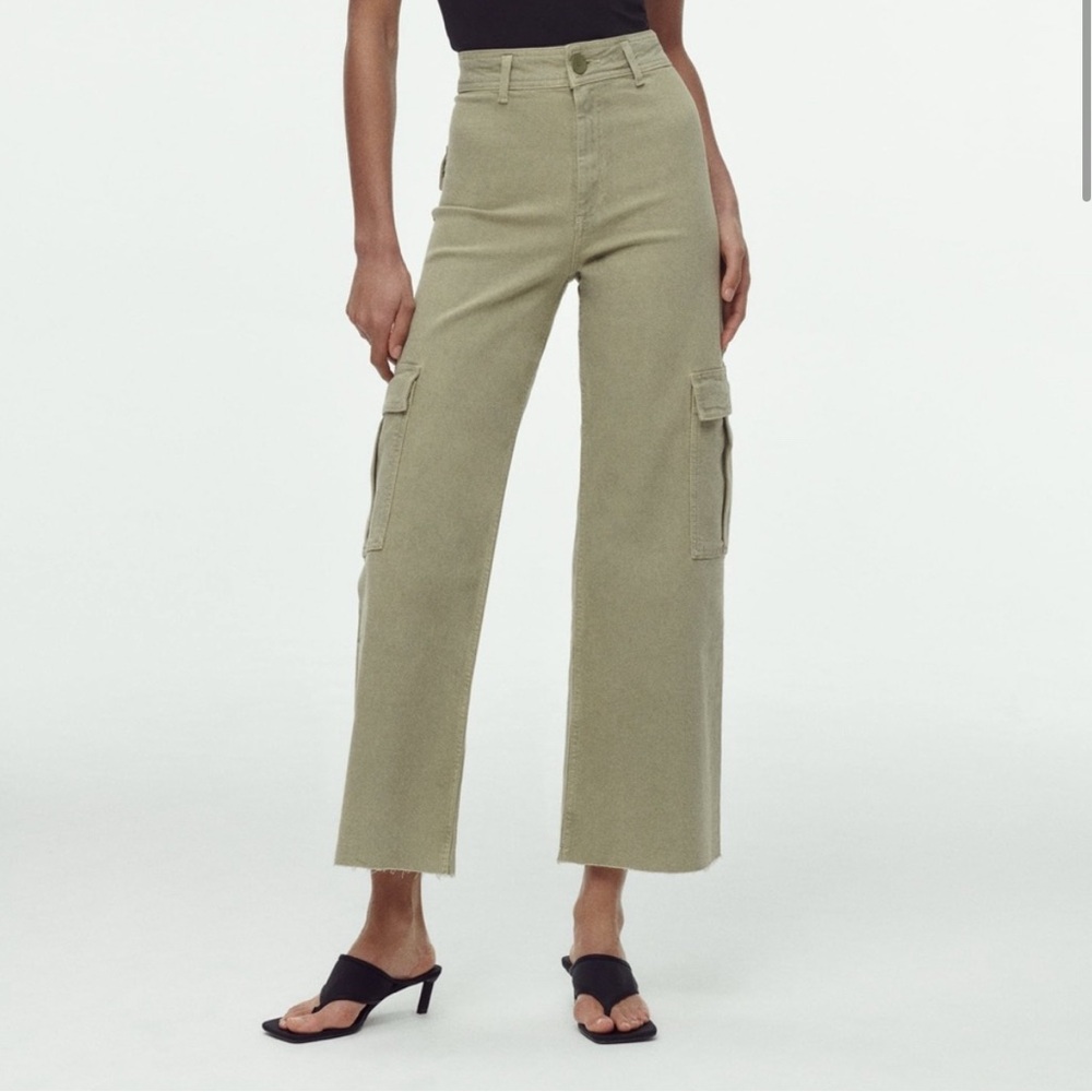 ZARA Sage green sailor pants